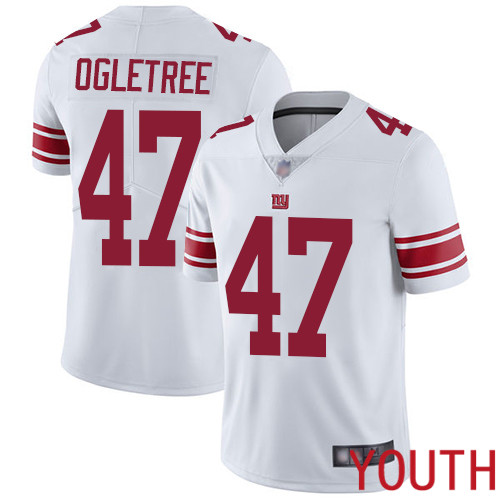 Youth New York Giants 47 Alec Ogletree White Vapor Untouchable Limited Player Football NFL Jersey